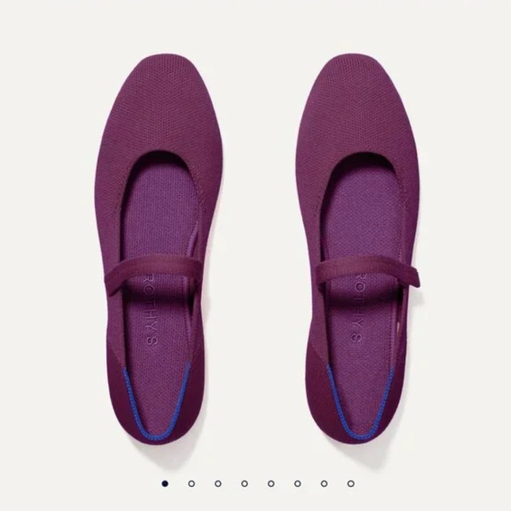 Rothy's Square Mary Jane in Plum